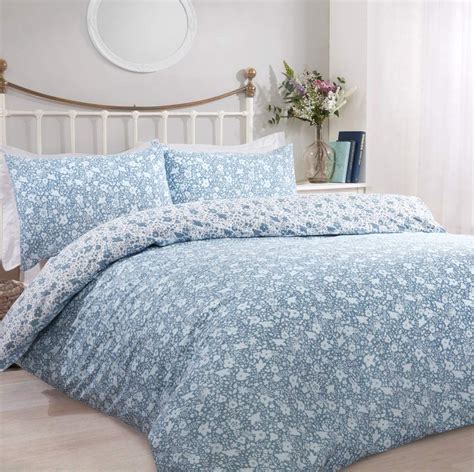 Ditsy Floral Bedding Reversible Duvet Cover And Pillowcase Set Ebay