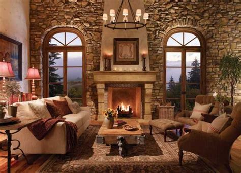 Rustic Wall Decor For Dining Room Rustic Room Living Fireplace Cozy