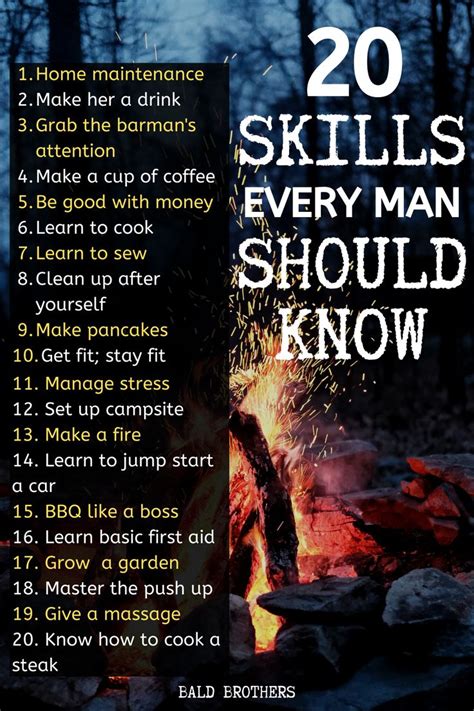 Skills Every Man Should Know To Be The Best Man Ever Skills Self Improvement Tips Every Man
