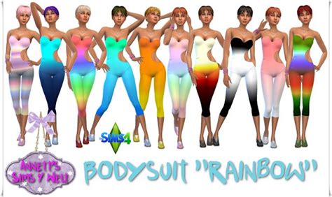 The Best Bodysuit For Women By Annett85 The Sims Bodysuit Sims 4