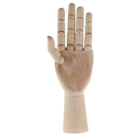 Wooden Art Mannequin Hand Model Sectioned Articulated Flexible Fingers