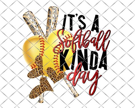 Softball Sublimation Design Printable For T Shirts Dtg Etsy