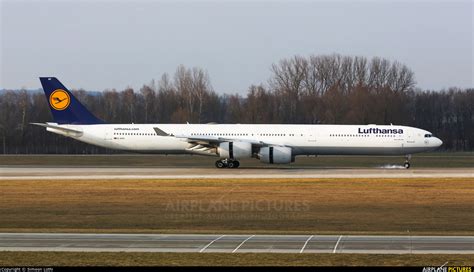 D Aihv Lufthansa Airbus A340 600 At Munich Photo Id 822809