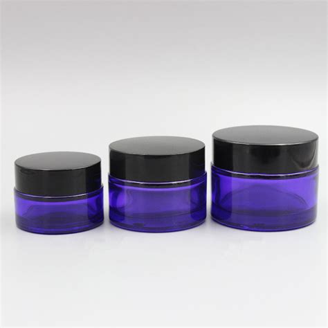 12pc X 20g 30g 50g Empty Skin Care Cream Glass Jar Cosmetic Cream Container Purple Glass