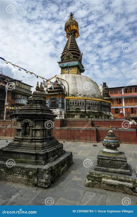 Kathesimbhu Stupa In Kathmandu Nepal Stock Image Image Of Monument