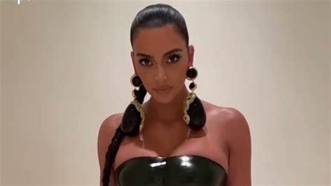 Kim Kardashian Wears Dress With Built In Abs For Christmas Eve Dinner