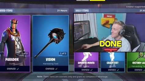Tfue Bought All Skins From Item Shop Fortnite Moments Youtube