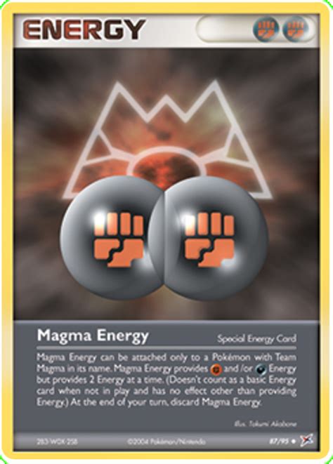 Magma Energy Ex Team Magma Vs Team Aqua 87 Pokemon Card