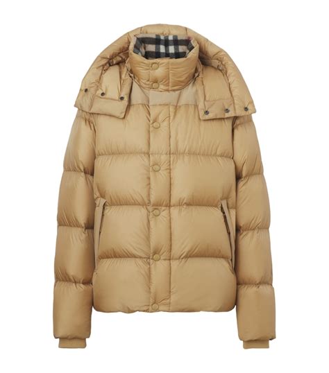 Burberry Brown Detachable Sleeve Puffer Jacket Harrods Uk