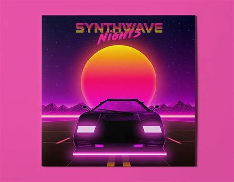Synthwave Nights Vinyl Cover Art Buffly2ctrayw Coverart