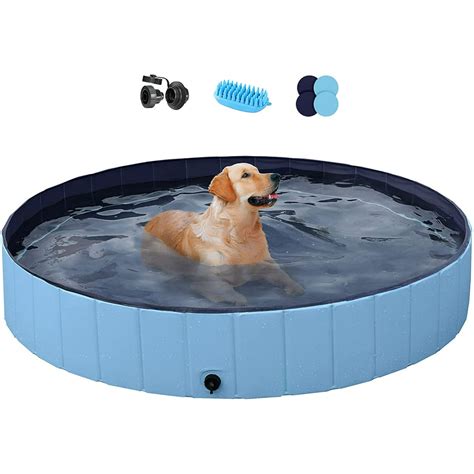 Intera Foldable Hard Plastic Extra Large Dog Pet Bath Swimming Pool