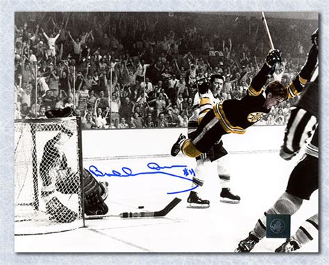 Bobby Orr Boston Bruins Signed Winning Goal Color Spotlight 16x20 Photo