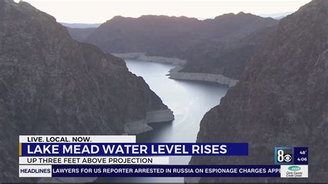 Lake Mead Water Level Rises Defies Projections Youtube
