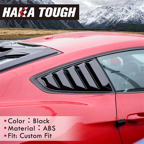 Haka Tough Rearside Window Louvers For Ford Mustang 2015 2022 Side