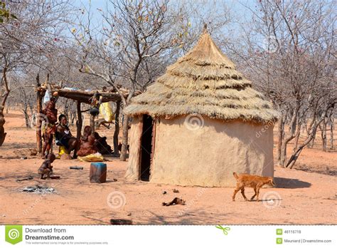 Pueblo De La Tribu De Himba Foto De Archivo Editorial Imagen De Nafta