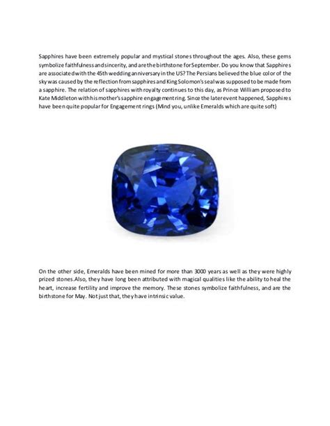 Sapphires Vs Emeralds In Terms Of History Sources And Value