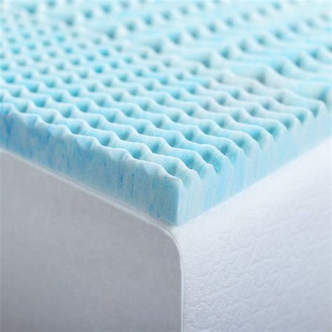 Mattress Topper Gel Memory Foam Queen Size Cooling Airbed Firm Pad Top