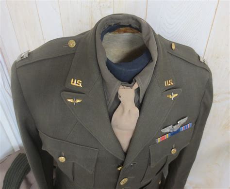 Us Ww2 Army Air Force Pilot Tunic With Shirt Pink Trousers And Tie