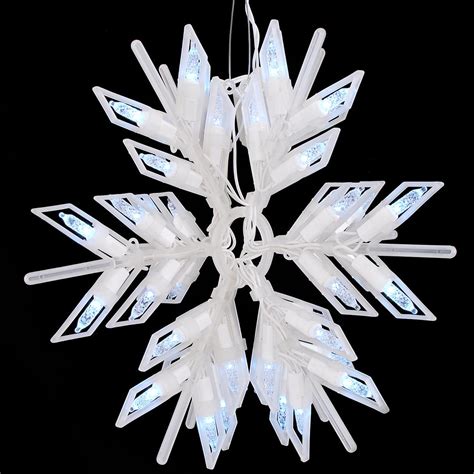 10 Inch LED Snowflake With Meteor Effect