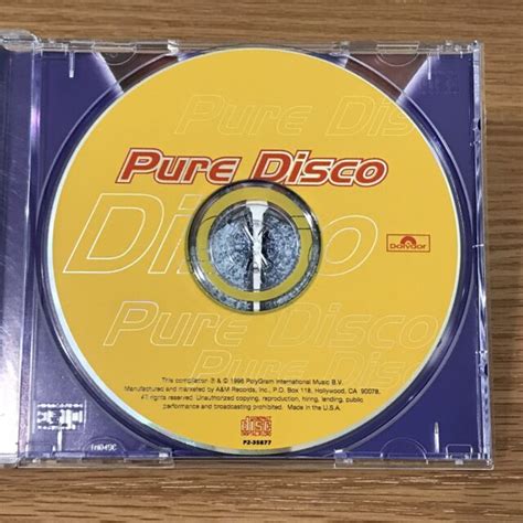Pure Disco By Various Artists Cd 1996 Polydor P2 35877 Euc See