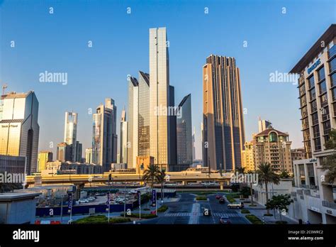 Dubai Downtown East United Arab Emirates Architecture Stock Photo Alamy