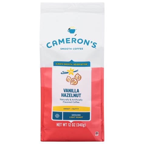 Save On Cameron S Vanilla Hazelnut Light Roast Coffee Ground Order