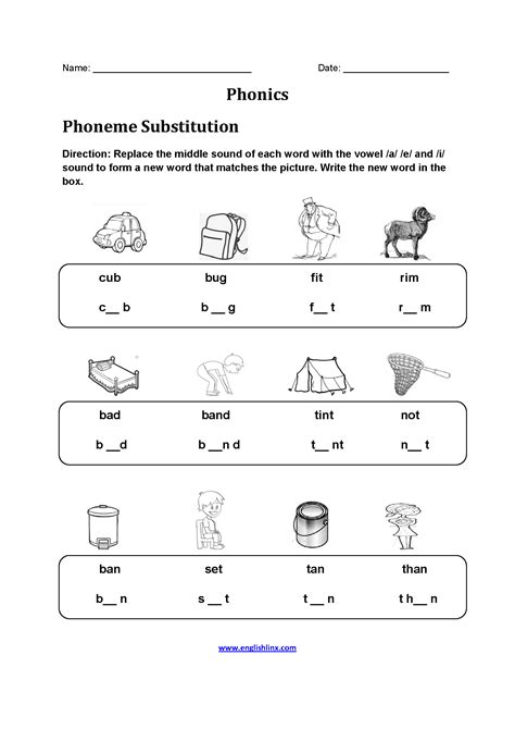 26 Phonics Kindergarten English Worksheets Pdf Pictures
