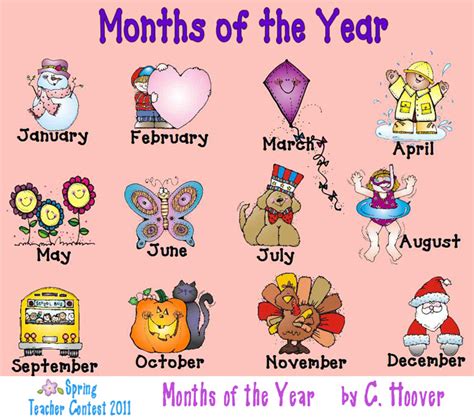 Months Of The Year Clipart | Clipart Panda - Free Clipart Images