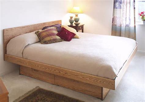 Platform Pedestal Bed Hardwood Artisans Handcrafted Bedroom Furniture