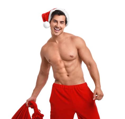 Sexy Man Santa Claus Stock Photo Tankist