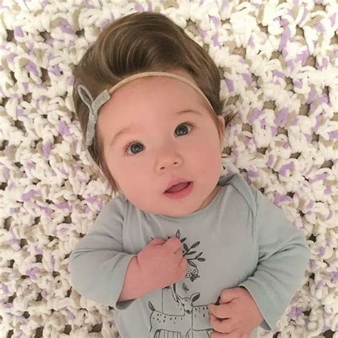 21 Adorable Babies Born With Full Heads Of Hair