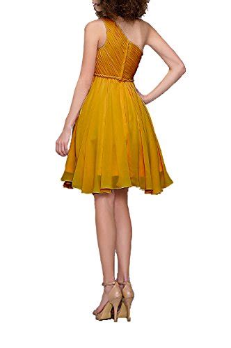 Buy 99gown Yellow Cocktail Dress One Shoulder Prom Formal Dresses For Women Bridesmaid Dresses