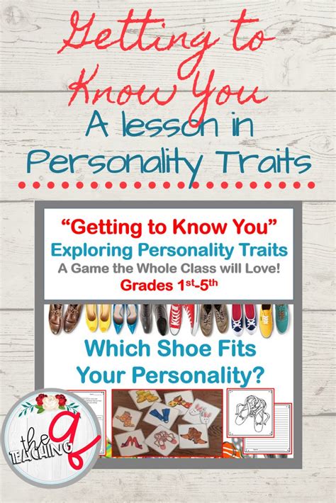 Character Traits Lesson And Writing Prompt Activity 2nd 3rd Grade Get