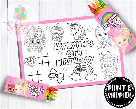 Remember to read our discussion question and leave a comment! Jojo Siwa Activity Sheet w/Crayons | Activity sheets ...