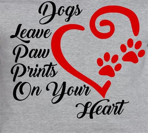 Dogs Leave Paw Prints On Your Heart Svg Eps Dxf Pdf Studio 3