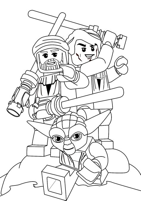 This is a star wars coloring page that kids love. Lego Star Wars Coloring Pages | Star Wars. Yoda is the ...