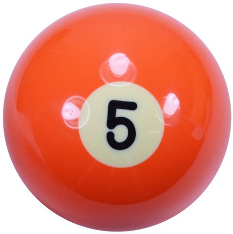 Number 5 Pool Ball 2 14 Billiards Regulation Size Pool Balls