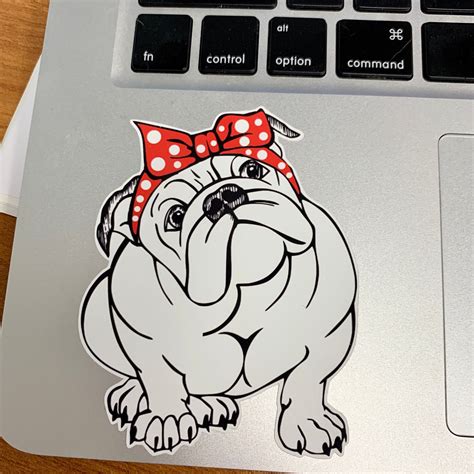 English Bulldog Vinyl Decal Pet Sticker Dog Sticker Etsy Vinyl