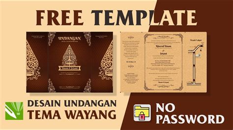 Download Desain Undangan Nikah Tema Wayang Gratis No Password Fonts
