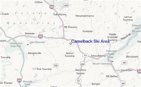 Camelback Ski Area Ski Resort Guide Location Map And Camelback Ski Area