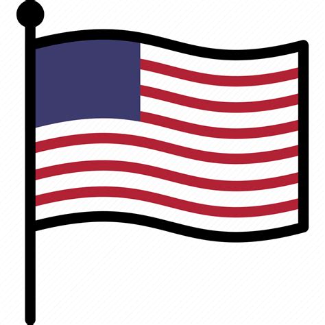 Flag Us Usa Icon Download On Iconfinder On Iconfinder