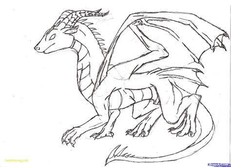 Simple Dragon Drawing At Explore Collection Of
