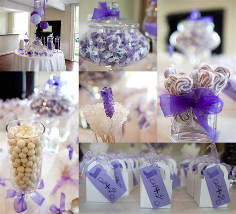 Candy Bar Ideas Candy Bar Wedding Purple Wedding Candy Candy Buffet