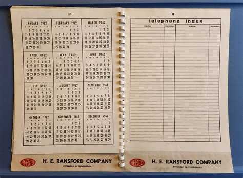 Complete 1962 Fritz Willis Pin Up Calendar Artists Sketch Book Brown