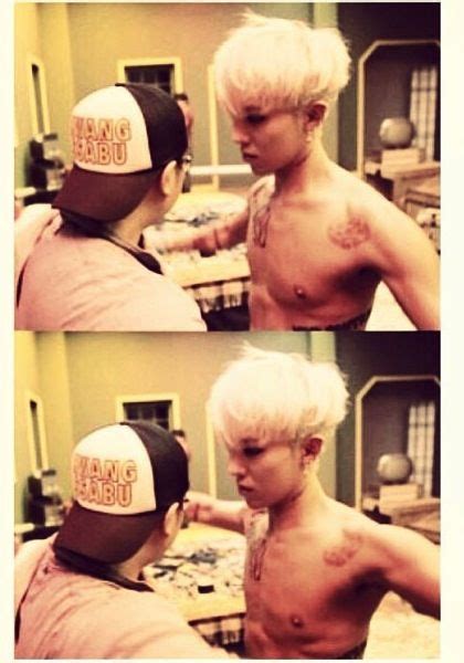 G Dragons Yg Trainer Tweeted A Pic Of Himself With A Shirtless Gd Along With The Pic He