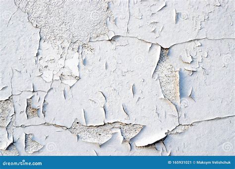 Peeling Wall Paint Old Flakes Wallpaper Worn Texture Backgroun Stock