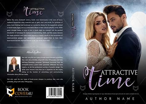 Romance Book Cover Design Attractive Time