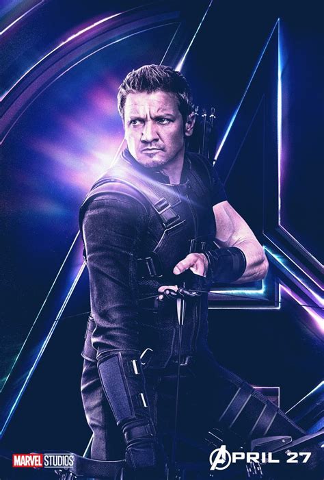 Avengers Infinity Wars Character Posterblack Widow Hawkeye Infinity