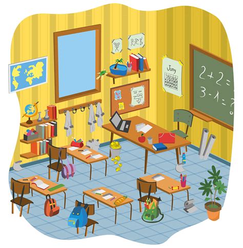 Browse our classroom cartoon images, graphics, and designs from +79.322 free vectors graphics. School Classroom Cartoon Vector Pack on Behance