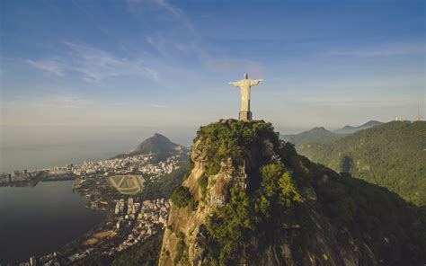 Corcovado Rio De Janeiro Brasil Drone Photography